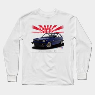 Toyota Starlet KP61 Blue Long Sleeve T-Shirt